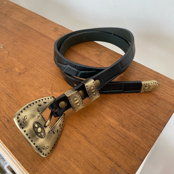 Free People boho western leather belt - Picture 9 of 12